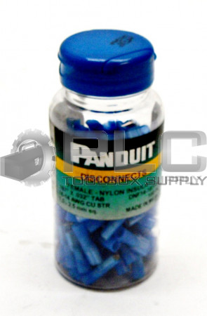 NEW PANDUIT DNF14-187FIB-C FEMALE DISCONNECT NYLON 16–14 AWG .187X.032 TAB SIZE
