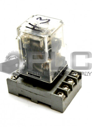POTTER & BRUMFIELD KRPA-11AN-120 RELAY WITH SR2P-06 RELAY SOCKET