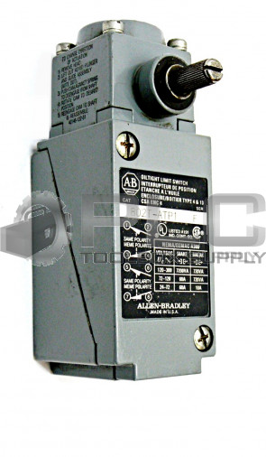 ALLEN BRADLEY 802T-ATP1 SER.F LIMIT SWITCH NEMA TYPE 4/13 OILTIGHT CONSTRUCTION