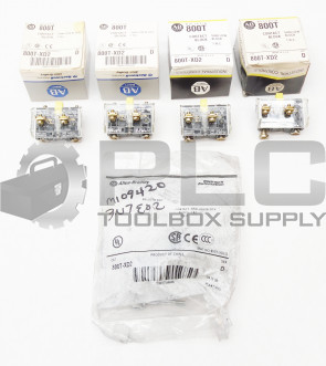 LOT OF 5 NEW ALLEN BRADLEY 800T-XD2 SER D CONTACT SHALLOW BLOCK