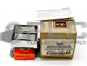 NEW EATON CUTLER HAMMER E30AD COMPACT PUSHBUTTON OPER. TWO BUTTON 