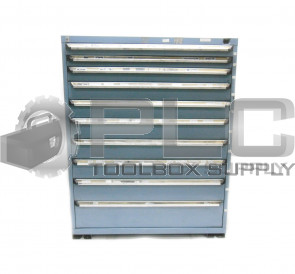 ROUSSEAU 10 DRAWER TOOLBOX H 60" X L 47" X W 29" *READ DESCRIPTION 