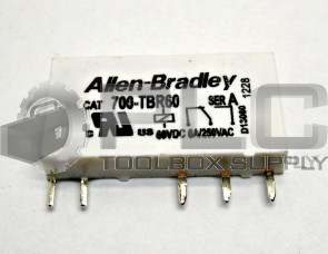NEW ALLEN BRADLEY 700-TBR60 RELAY TERMINAL BLOCK STYLE 60VDC 6A/250VAC 700TBR60
