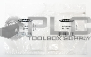 LOT OF 2 NEW BANNER BRT-30X20MT RETROREFLECTIVE TARGET REFLECTORS 73688