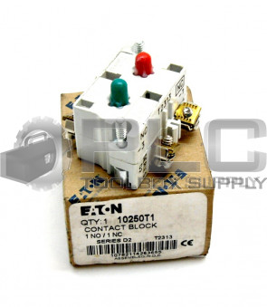 NEW EATON CUTLER HAMMER 10250T1 CONTACT BLOCK HEAVY DUTY 600VAC 250VDC 1NO/1NC