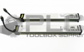 SET OF BANNER LIGHT CURTAINS LX9RQ 71667 LX9EQ 71668 RANGE:300MM-2M