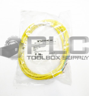 NEW TURCK RKM 50-2M MINIFAST CORDSET 5 PIN FEMALE TO BARE WIRE 2M