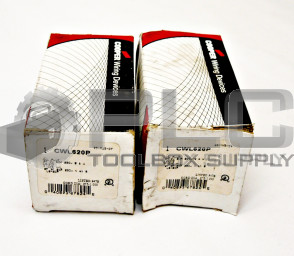 LOT OF 2 NEW COOPER ARROW HART CWL620P PLUG 20A 250V 2P3W H/L BW