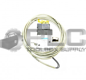 FESTO CPE14-M1BH-30L-1/8 SOLENOID VALVE w/ WIRES