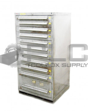 LYON MSS II MODULAR DRAWER CABINET, 11 DRAWERS, H: 59.25" W: 30" D: 28.25"