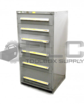 INDUSTRIAL STORAGE CABINET TOOLBOX 6 DRAWERS, H: 59" W: 30" D: 28.5"