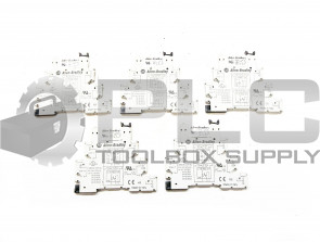 LOT OF 5 ALLEN BRADLEY 700-HLS1Z24 Ser. TERMINAL BLOCK w/ 700-TBR24 RELAY