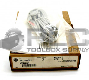NEW ALLEN BRADLEY 2711-NC21 CABLE PANELVIEW MICROLOGIX RS-232 5M 16.4FT OEM