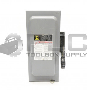 SQUARE D H322N Ser. F05 60A HEAVY DUTY SWITCH BOX 240VAC