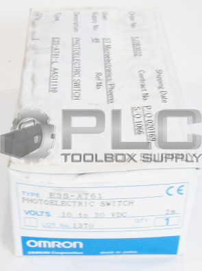 NEW OMRON E3S-AT61-L 10-30 VDC PHOTOELECTRIC SWITCH 2M