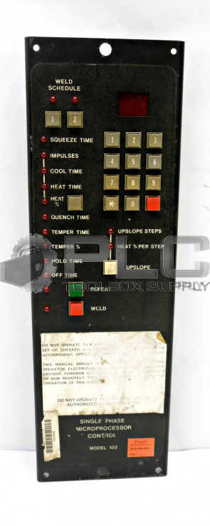 INTERLOCK INDUSTRIES MC102 SINGLE PHASE MICROPROCESSOR CONTROL 850203 R028608-1