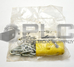 NEW COOPER CROUSE HINDS X8381-2 MALE PLUG SHORTING 2-POLE 20AMP 600VAC/DC X83812
