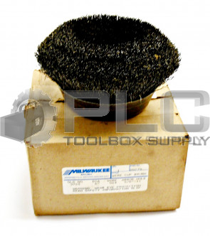NEW MILWAUKEE 20279 WIRE CUP BRUSH 6" DIA .014 WIRE 5/8"-11 ARBOR HOLE 3755