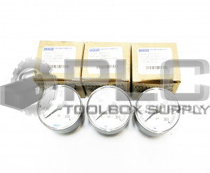 LOT OF 3 NEW WIKA 4253329 PRESSURE GAUGE TYPE 111.12 2" 300PSI 1/4" NPT CBM 