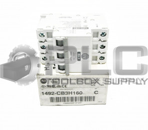NEW ALLEN BRADLEY 1492-CB3H160 CIRCUIT BREAKER 16A 10HP 3POLE SER C 