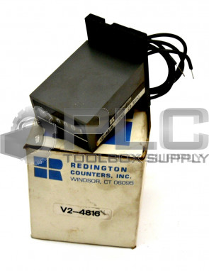 NEW REDINGTON V2-4816 COUNTER NON-RESET 115 VAC 6 FIGURE V BASE MOUNT V24816