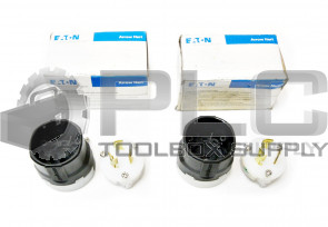 LOT OF 2 NEW EATON ARROW HART AHL520P ULTRA GRIP TURN LOCK PLUG 125V 
