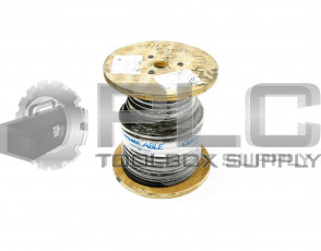 NEW OMNICABLE C52/001 HIGH TEMP FIBERGLASS BRAID AWG 2/0 BLACK/BLUE 600V *100 FT