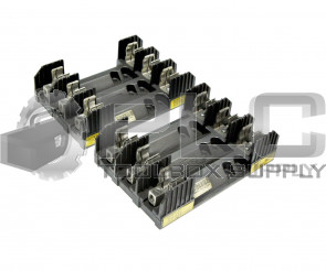 LOT OF 2 BUSS R60060-3CR FUSE HOLDER BLOCK 60A 3POLE