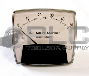 GENERAL ELECTRIC 50-171111-CYCY1 MICROAMPERES PANEL METER 0-50 TYPE DO-92