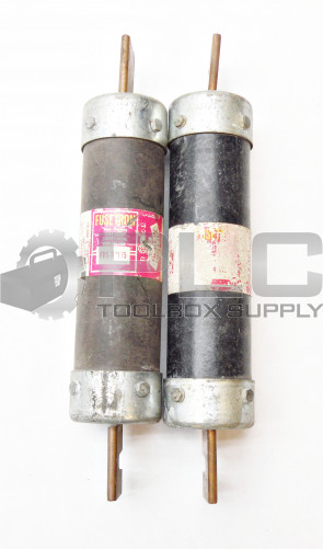 LOT OF 2 FUSETRON FRS-R-175 TIME DELAY FUSE CLASS RK5