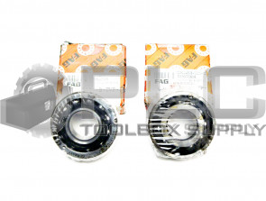 LOT OF 2 NEW FAG 7204-B-TVP-UA ANGULAR CONTACT BALL BEARING, 20mm BORE, 47mm OD