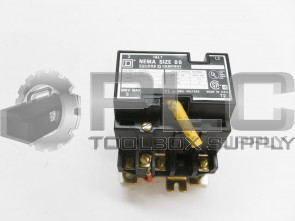 NEW SQUARE D 8502 A0-1 CONTACTOR W/ COIL SIZE 00 SER C 8502-AO1