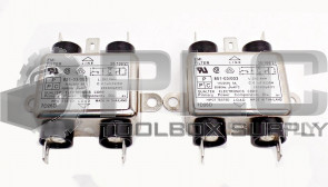 LOT OF 2 NEW QUALTEK 851-03/003 EMI/RFI POWER LINE FILTERS 85103003