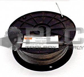 NEW DAYTON 1DLA2 GALVANIZED STEEL CABLE 1/8" 340LB SAFE WORKING LOAD