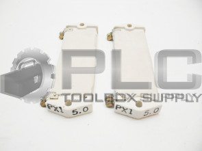 NEW LOT OF 2 SQUARE D PX1 5.0 CERAMIC  RESISTOR FT87 0179