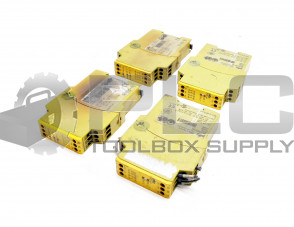 LOT OF 4 PILZ PZE X4 24VDC 4N/O 774585 SAFETY RELAY 