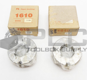 LOT OF 2 NEW TL 1610 TAPER BUSHING 1-1/8 BORE 