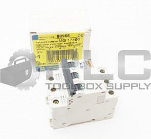NEW SQUARE D MERLIN GERIN MG17466 SUPPLEMENTARY PROTECTOR 3 POLE 480V 15A C60N 