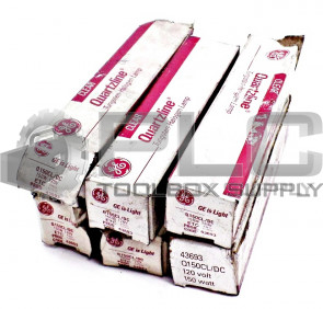 LOT OF 6 NEW GENERAL ELECTRIC Q150CL/DC BULB HALOGEN 150W 120V Q150CLDC