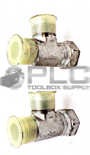 LOT OF 2 PARKER SWIVEL COUPLER TEE SMA-16 -1-5/"16X1-5/16" FEMALE ADAPT TO MALE