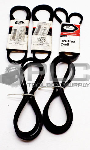 LOT OF 5 NEW GATES 2460 TRUFLEX BELT 4L460