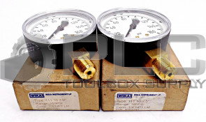 LOT OF 2 NEW WIKA 4253141 COMMERCIAL GAUGES TYPE 111.10 -160 PSI- SIZE 2.5"
