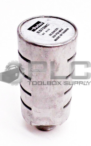 NEW PARKER SCHRADER BELLOWS ES75MC ALUMINUM EXHAUST MUFFLER 3/4"NPT INLET 250PSI