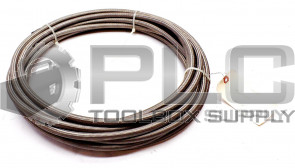 NEW SMOOTH BORE T1167-08 PTFE TEFLON STEEL BRAIDED HOSE TUBE APPROXIMATELY 44FT 