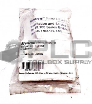 NEW STEARNS 596643733 KIT-#M4 INJ COIL-115/230V