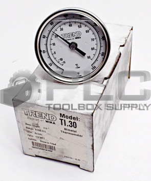 NEW WIKA 30025A005A4SF BI-METAL THERMOMETER TI.30 0/200 °F/°C ACRYLIC 1/2"NPT
