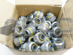 NEW BOX OF 45 CENTAUR WILQA1050 TIGHT FITTING CONNECTOR 1/2" LQA1050