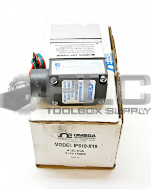NEW OMEGA IP610-X15 TRANSDUCER  20-100 PSI 
