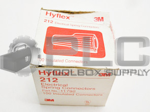 NEW BOX OF 100 3M 212 SPRING CONNECTORS 11792 