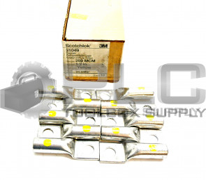 NEW BOX OF 10 3M 31049 COPPER COMPRESSION LUG 